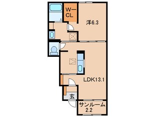 紀伊駅 バス7分  山下車：停歩9分 1階の物件間取画像